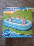 Basen prostokątny niebieski Bestway 2,62mx1,75mx51 cm