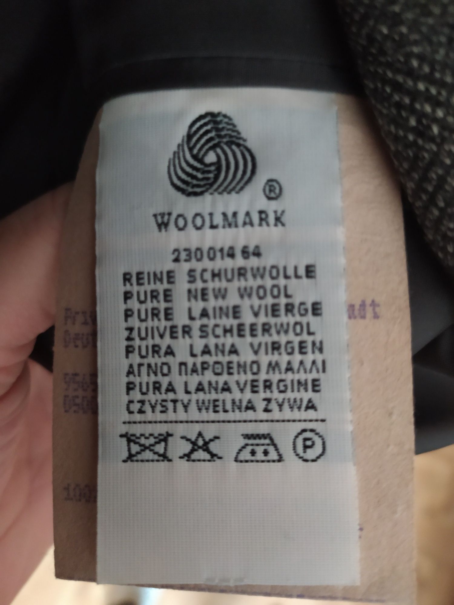 Marynarka wełniana Woolmark XL