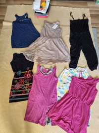 Paka ubrań markowych sukienki szorty spódnice 140-146