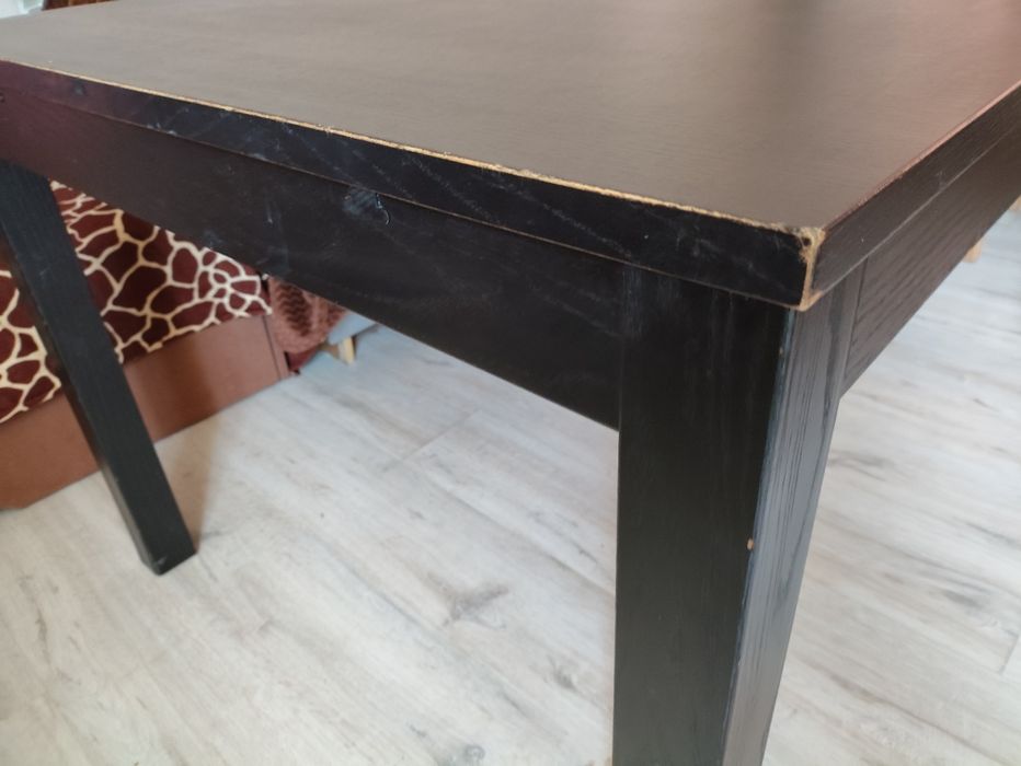 Duży czarny stół Ikea