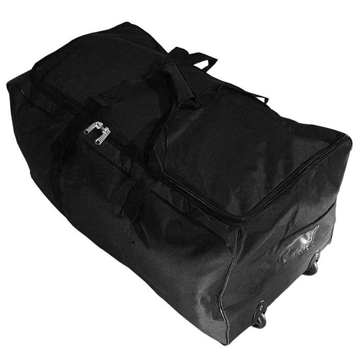 Z WADĄ Sportowa Torba Podróżna XXL 140l z kółkami w kolorze czarnym