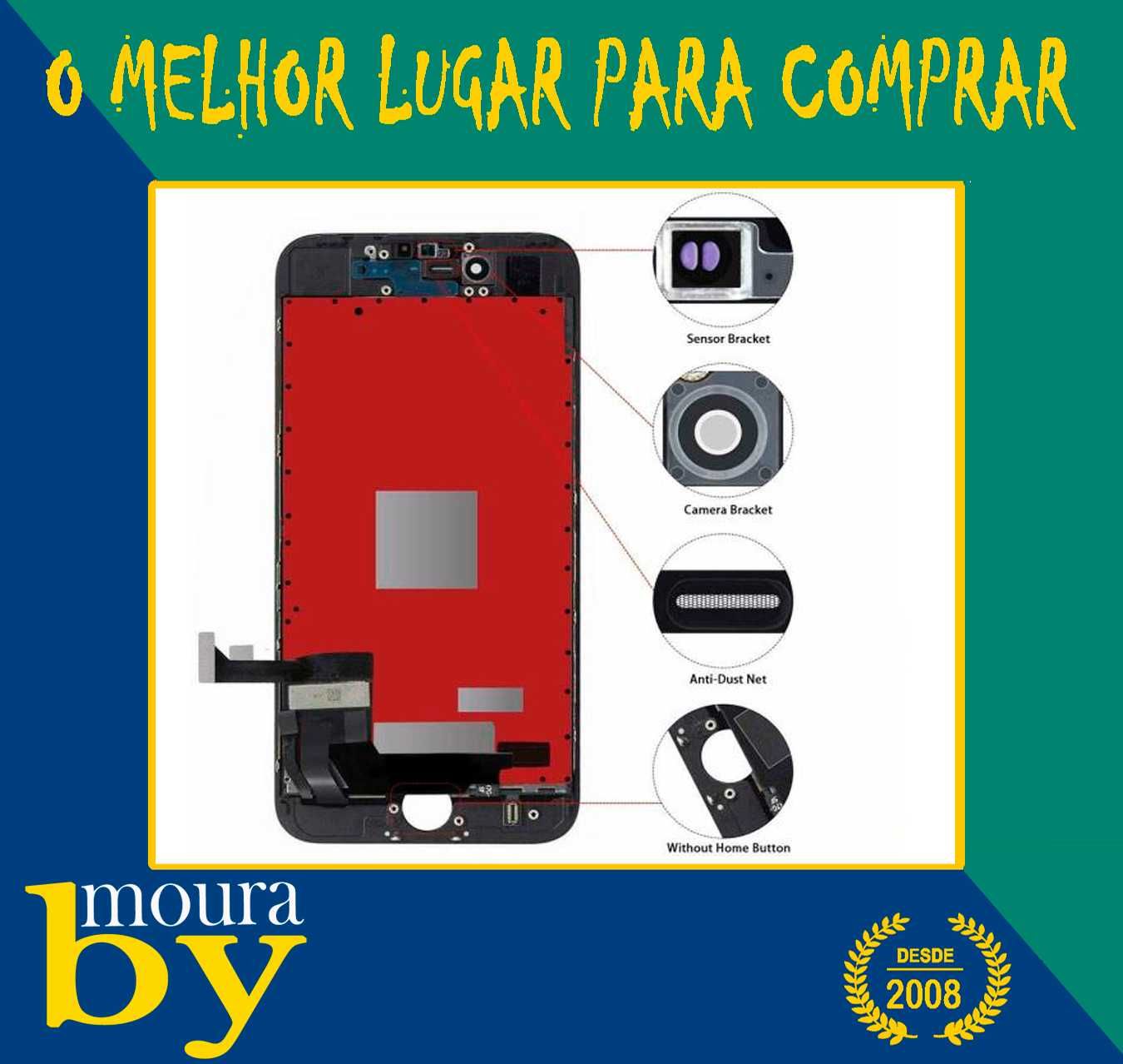 Monitor Display LCD e touch iPhone 7 Branco