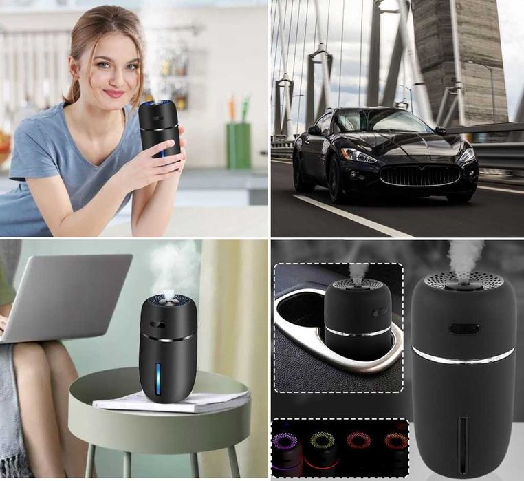 Nawilżacz Powietrza Do Samochodu Domu Ultradźwiękowy Zapachowy