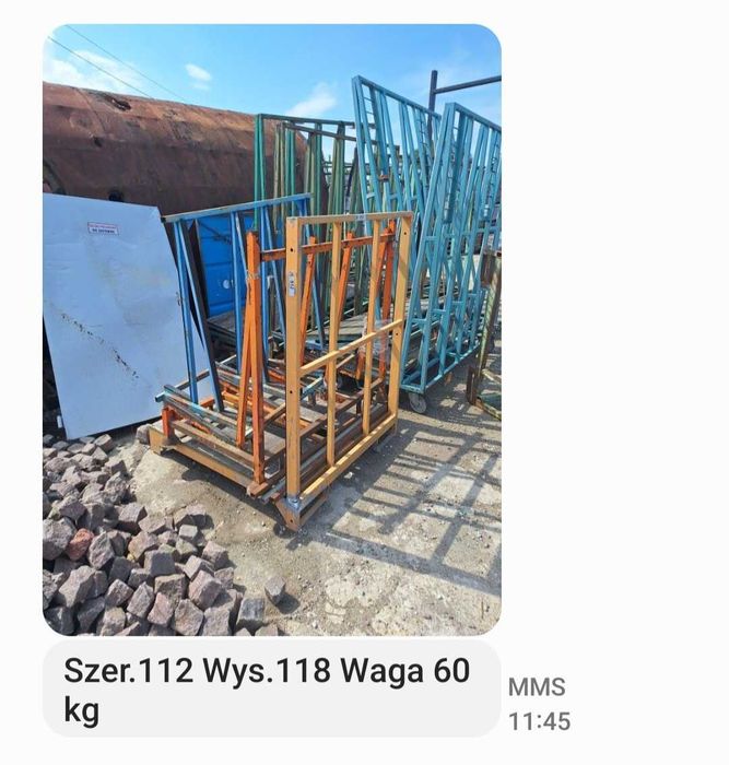 Stojaki do przewozu szyb różne