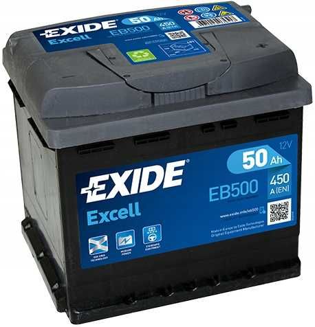 Akumulator 12V EXIDE EXCELL 50AH 450A EB500