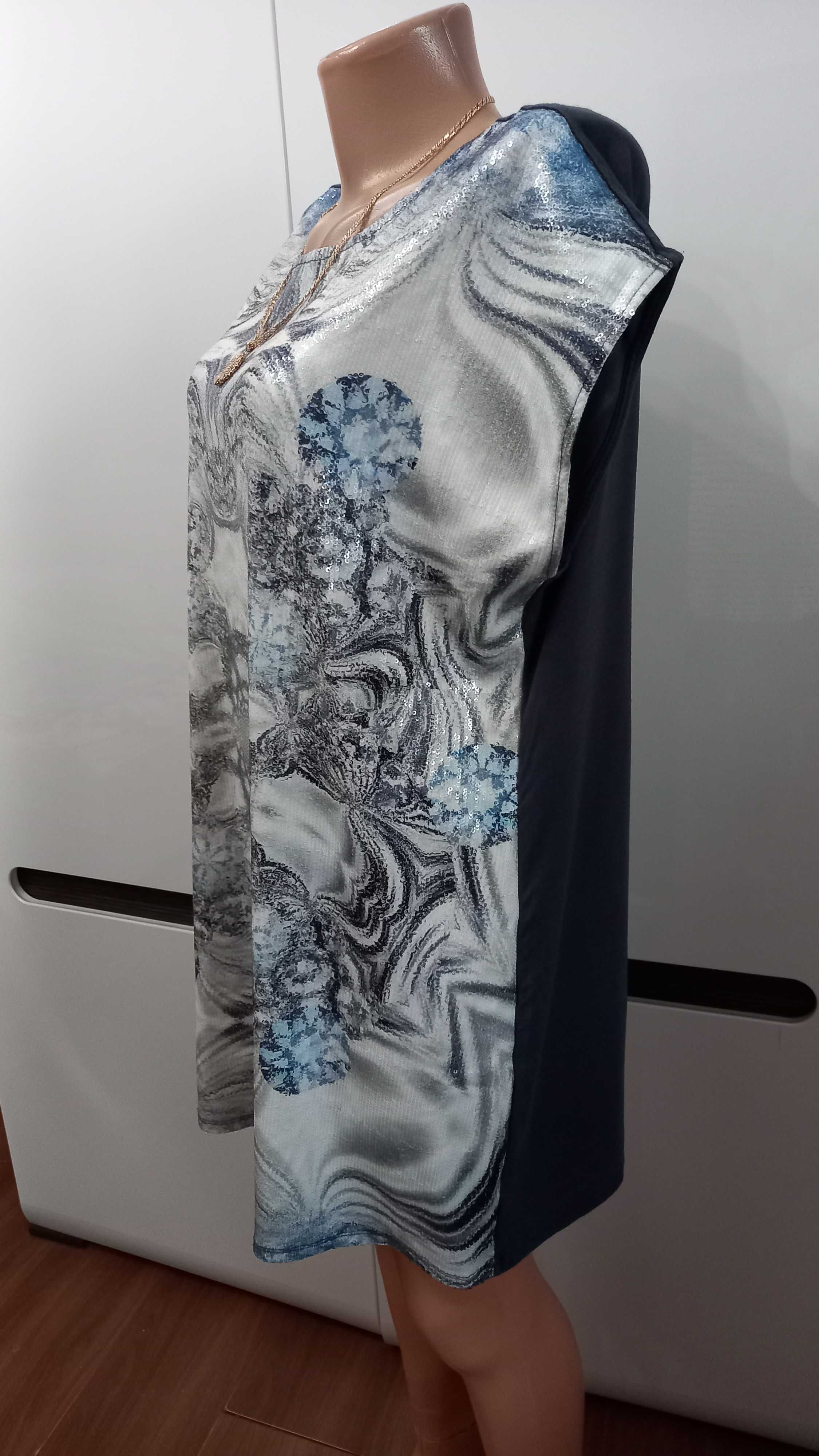 NEXT р. 18 XXXL 54 туника блузка платье батал блуза оверсайз Англия