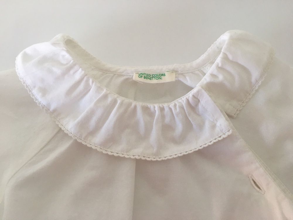 Blusa menina benetton 9/12 meses.