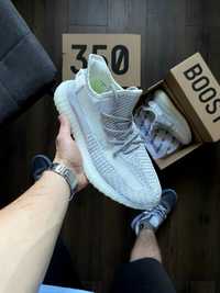 41, 45 Adidas Yeezy Boost White&Grey рефлектив