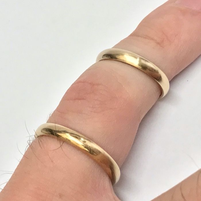 Złote OBRĄCZKI do ŚLUBU obrączki ŚLUBNE 14K r22/13