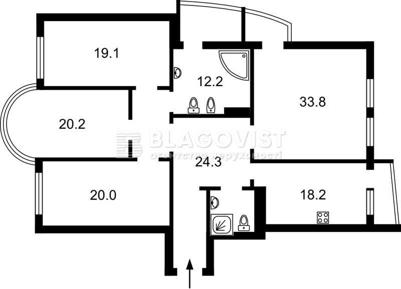 Ковпака 17. Продажа 4 - кім. квартири з ремонтом