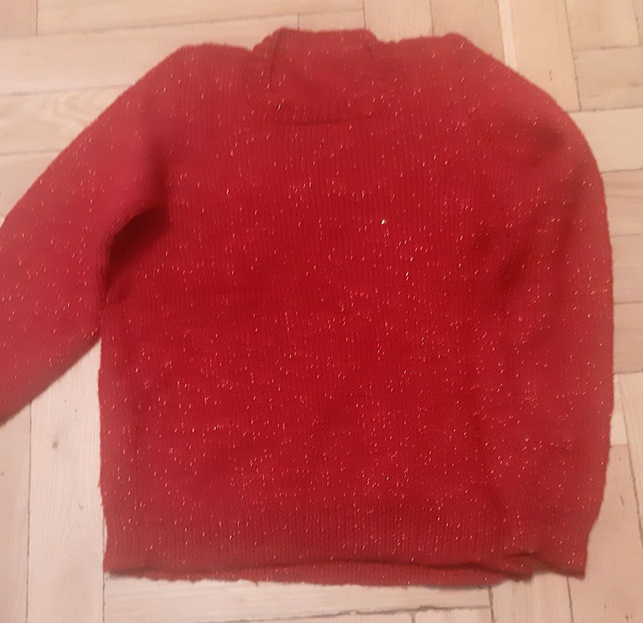 Sweterek dziewczęcy  w kolorze ciemnej czerwieni