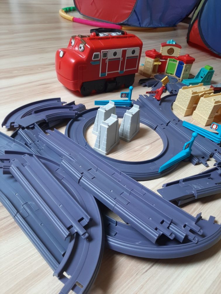 Stacyjkowo tory walizka ciuchcia chuggington