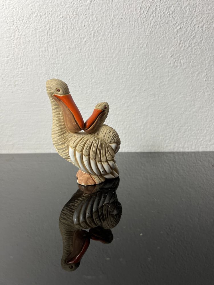 Ceramiczna figurka tukanów urugwaj  vintage prl