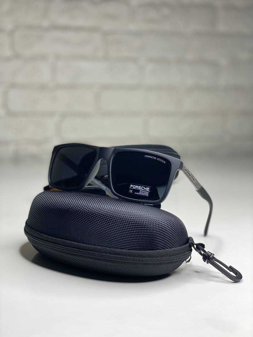 -30% Мужские очки Порше Черные квадратные Антиблик POLARIZED PORSCHE
