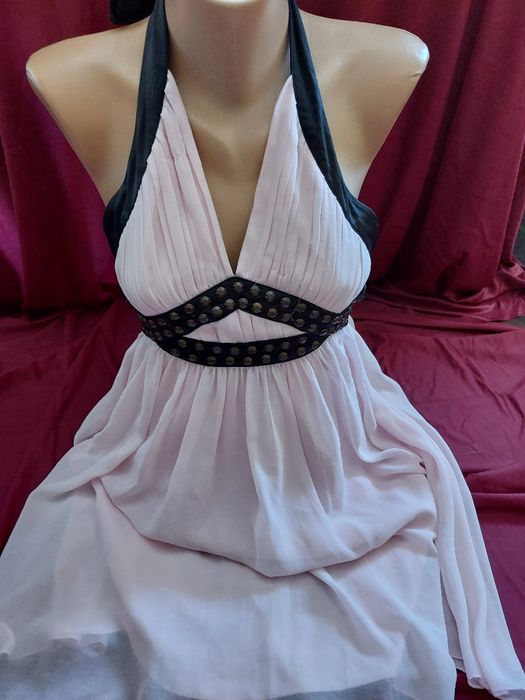 Sukienka pudrowy róż 2 sukienki to znizka!