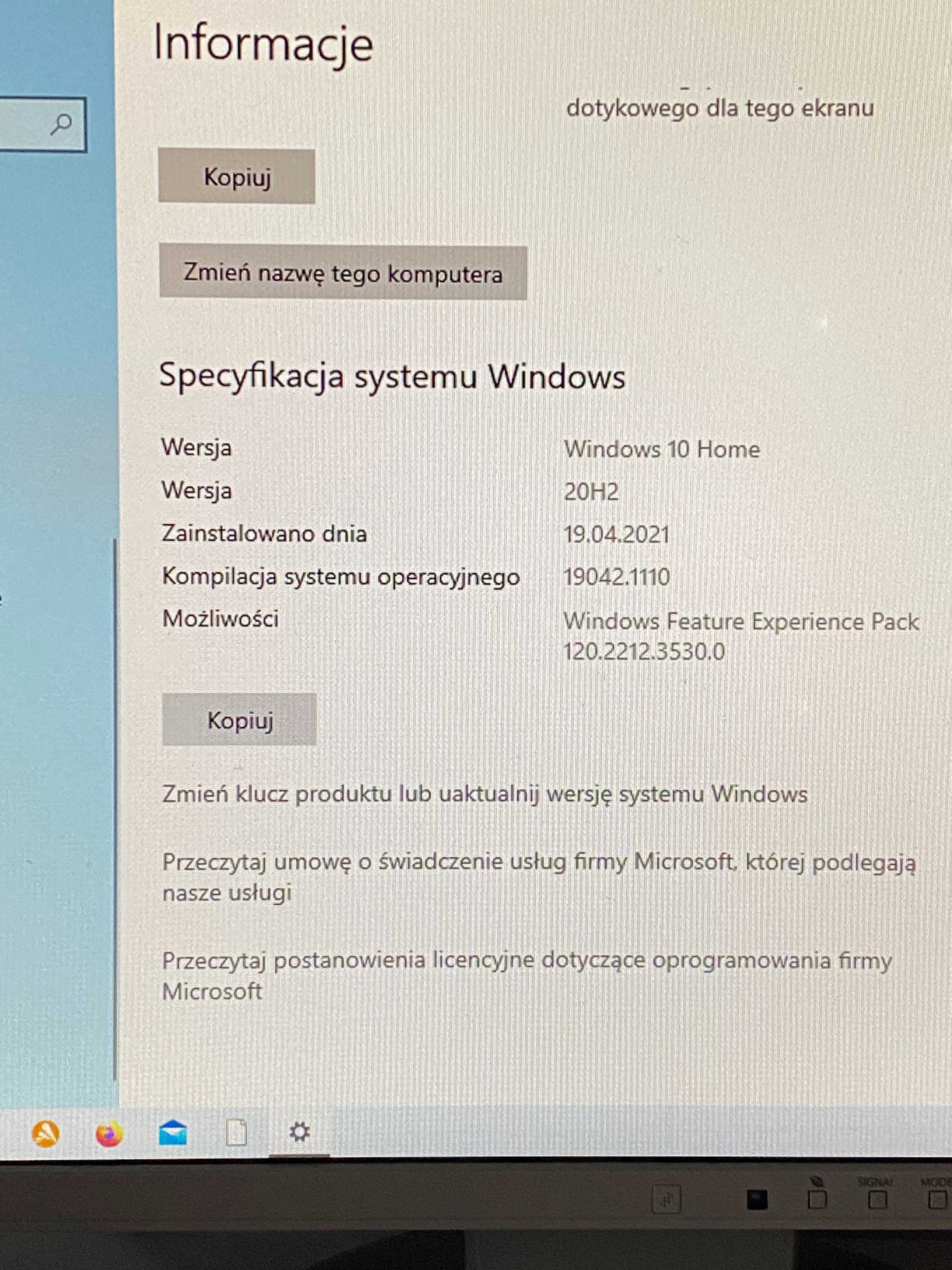 Sprzedam sprawny komputer z monitorem 22 cali