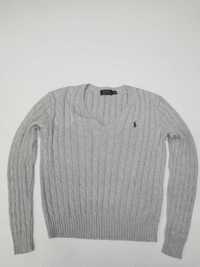 Ralph Lauren sweter w warkocze damski M