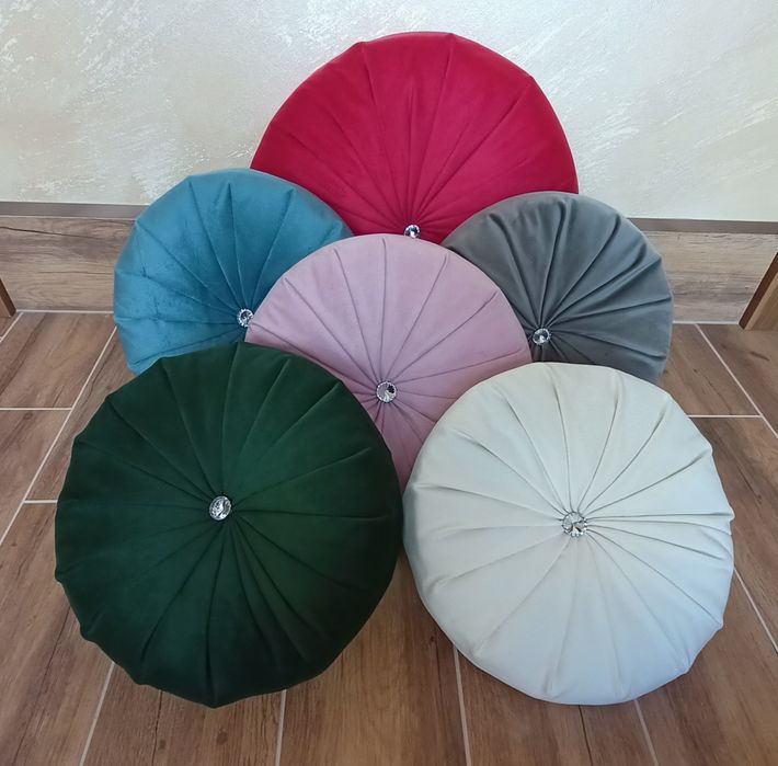 Poduszka dekoracyjna okrągła mix kolorów