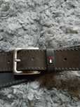 Tommy Hilfiger brązowy pasek ze skóry naturalnej 110cm.