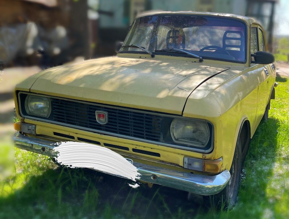 Москвич машина 2140Д, 1984 р., 1.5 газ/бензин, жовтий, на відновлення