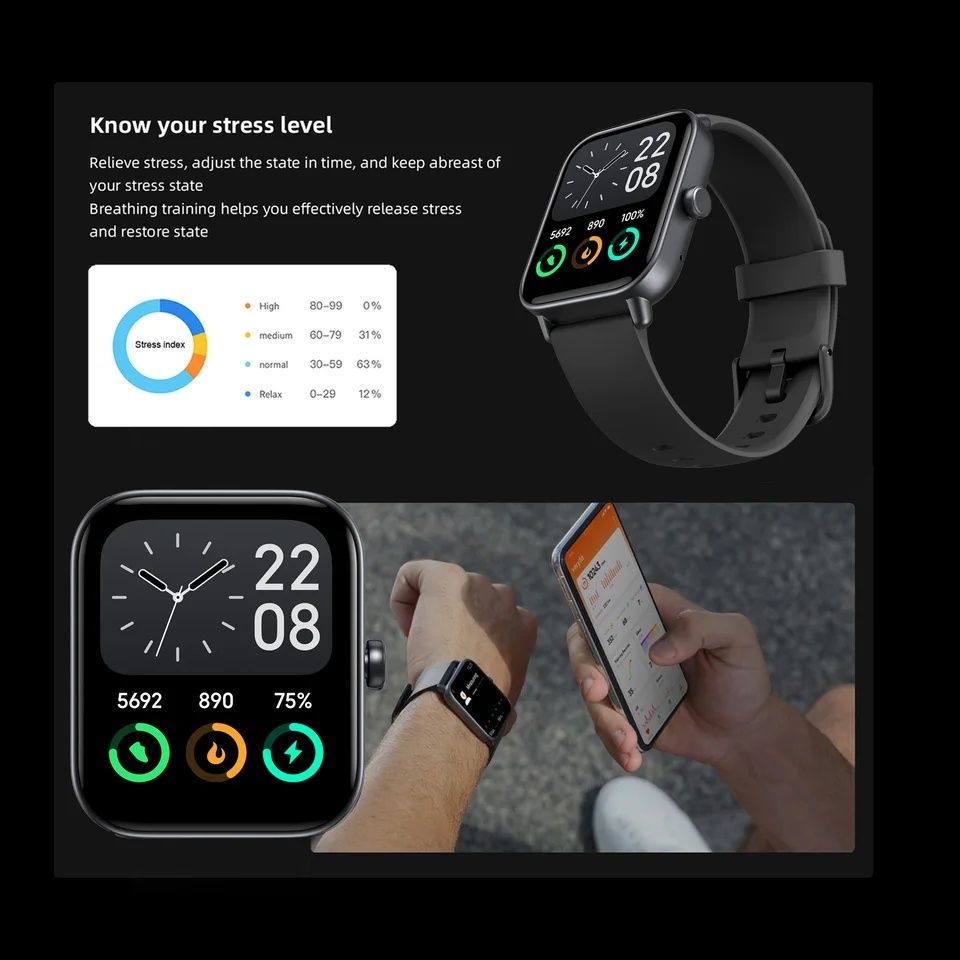 Смарт-годинник Smart Watch IDW15 black