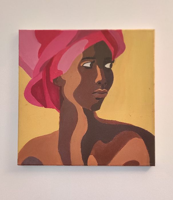 Ręcznie malowany obraz 40x40 - unikat - oryginalny motyw