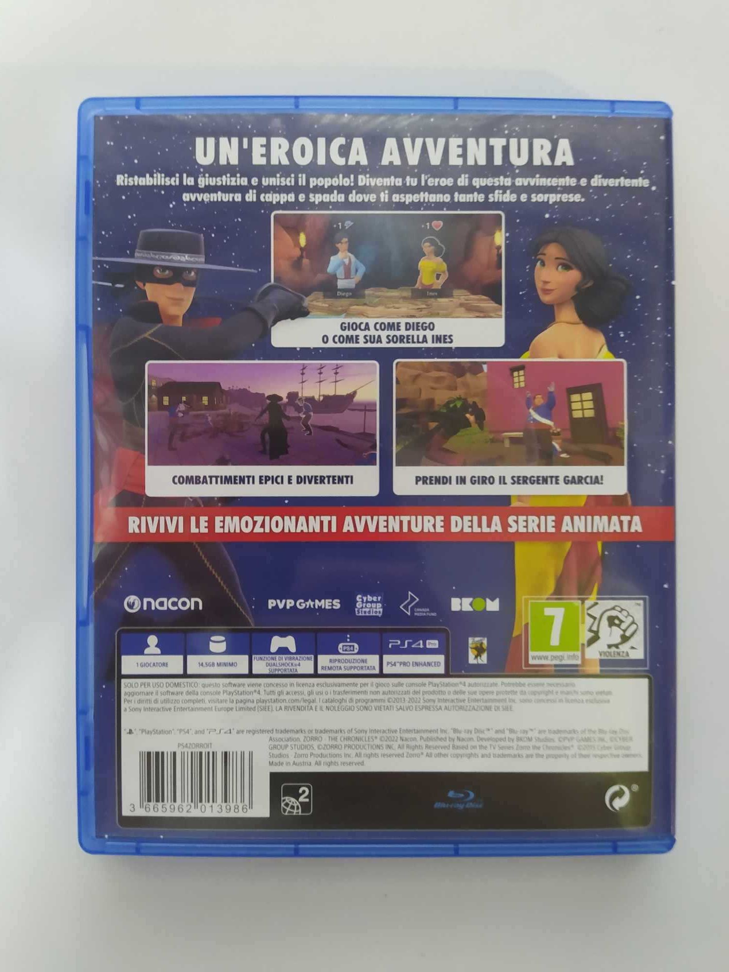 Zorro The Chronicles PS4