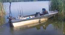 Łódź wędkarska/na suma+sonda Garmin 8410xsv livescope+silnik dziobowy