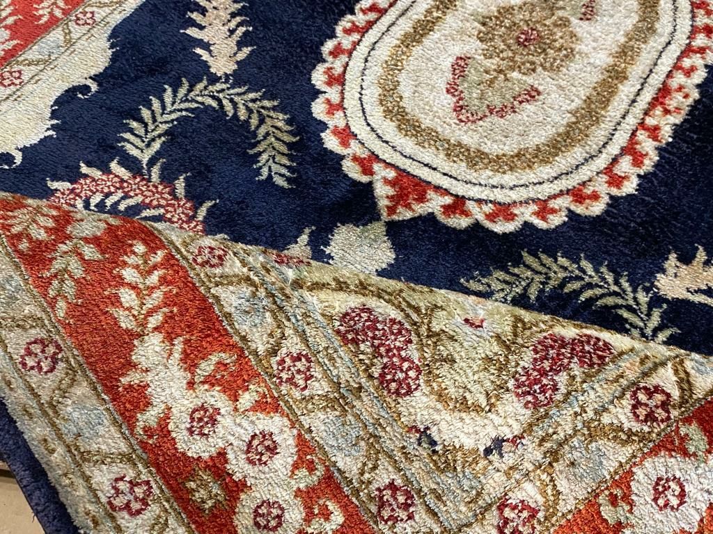 Jedwabny Tabriz 154 # 102 Perski dywan ręcznie tkany z jedwabiu