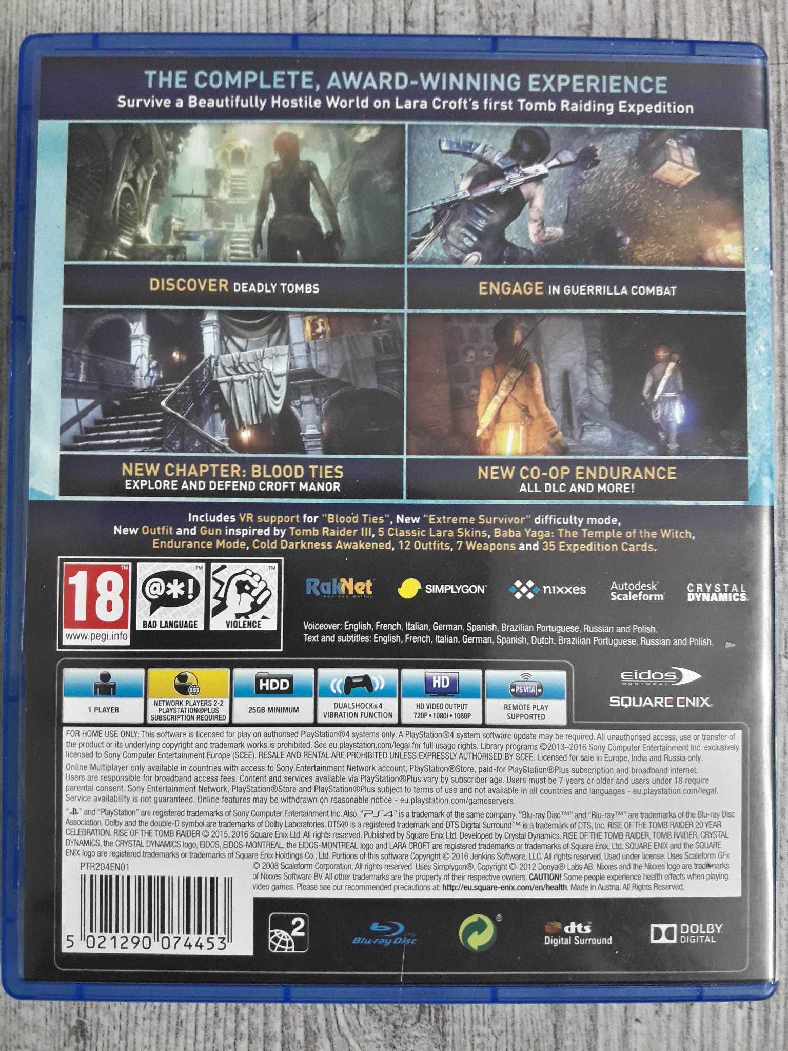 Gra Rise of the Tomb Raider: 20 Rocznica PL PS4/PS5 Playstation