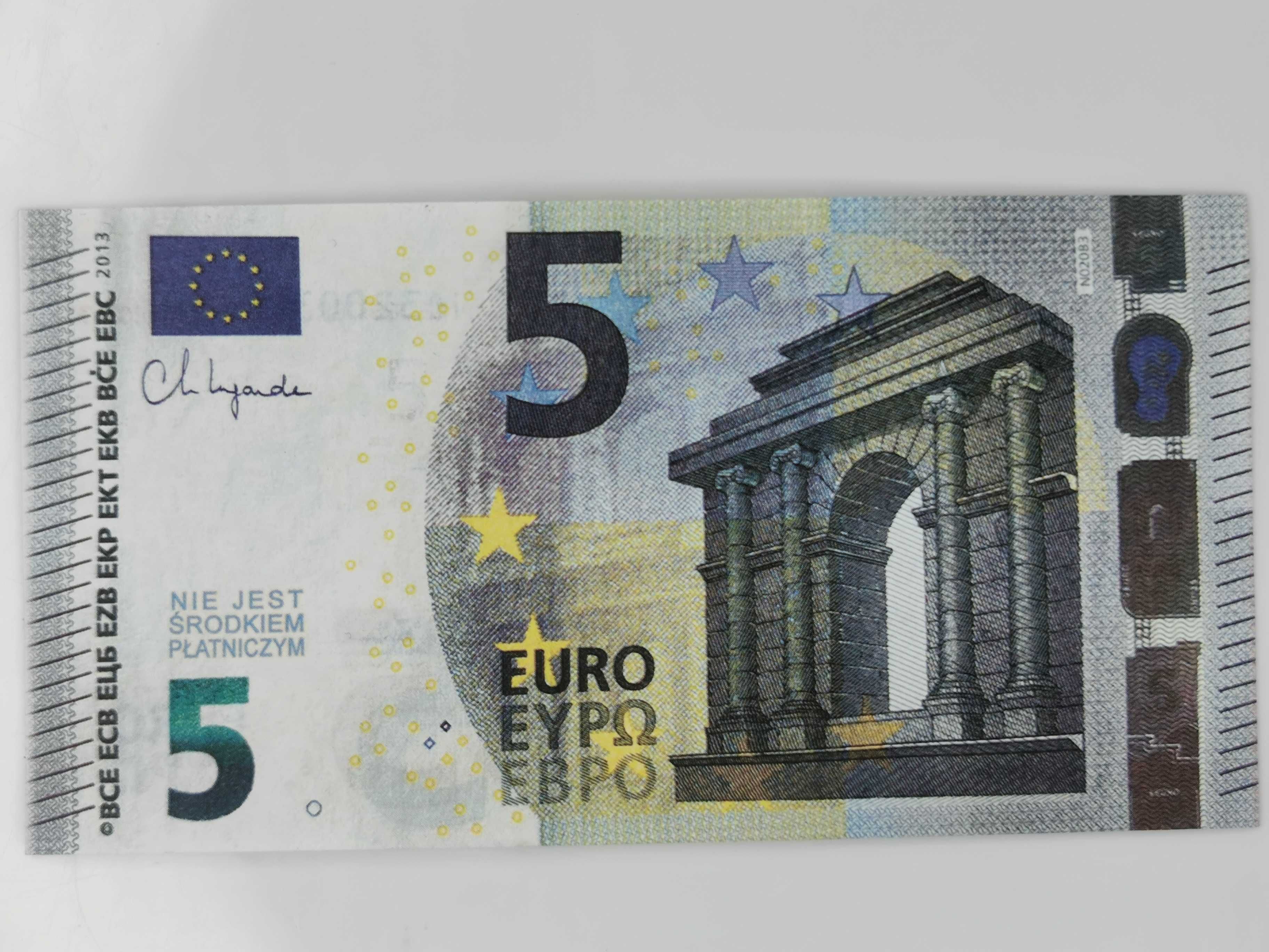 5 EURO plik 100szt. dwustronne edukacja, zabawa, gry, film, teatr