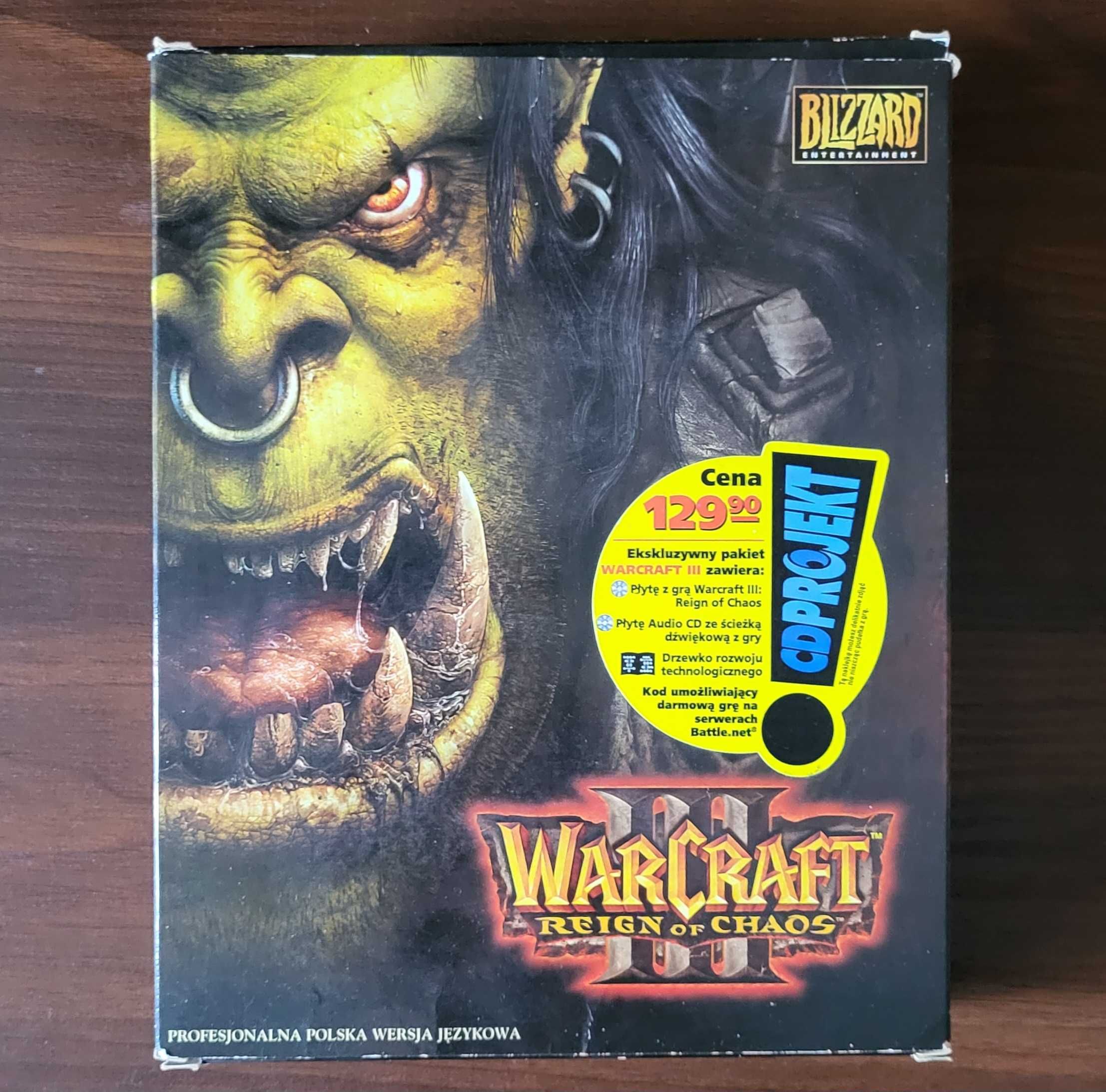 Warcraft 3 Reign Of Chaos - Wydanie Pudełkowe Premierowe PC