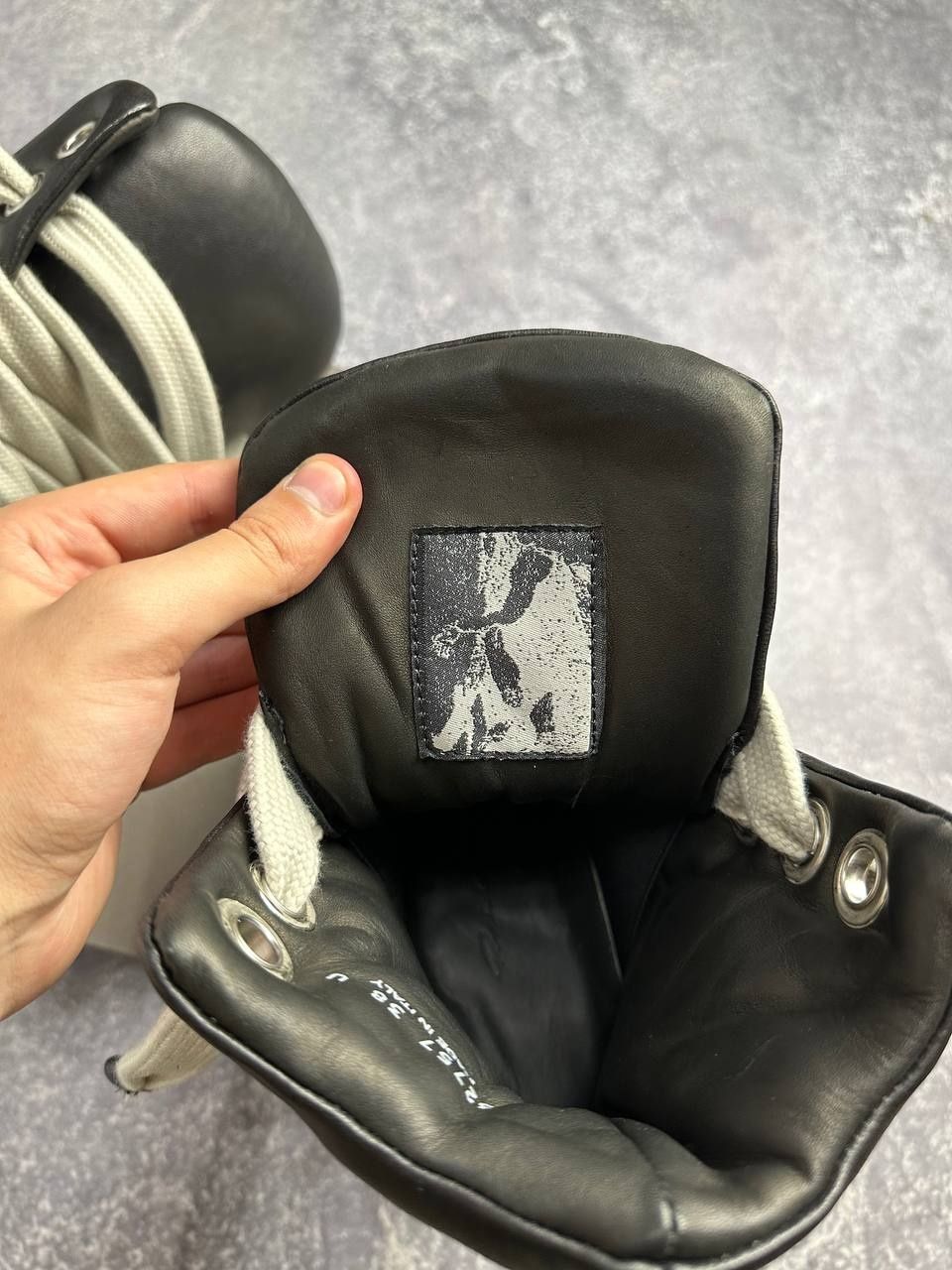 Rick Owens Ramones puffer jumbo lace laces opium archive ботинки кеды