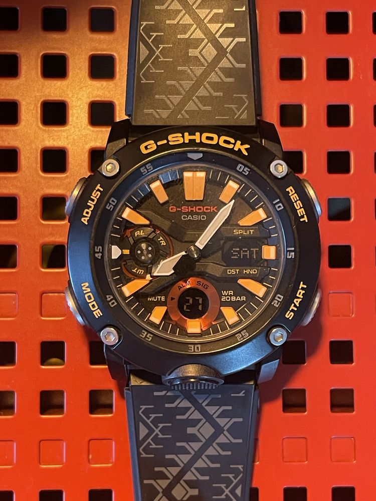 Zegarek G-shock GA-2000BT-1AER kwarcowy carbon limited edition