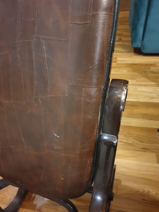 Skórzany fotel bujany odbiór w Tarnowskich Górach