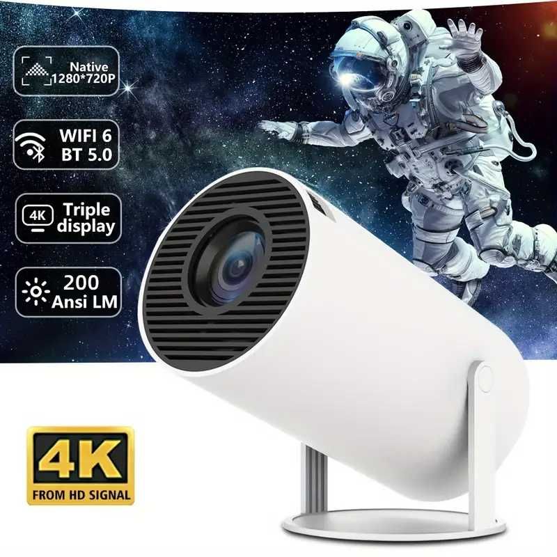 PROJEKTOR HY300 PRO 2024 NOWA wersja 4K Wi-Fi przenośny ANDROID TV