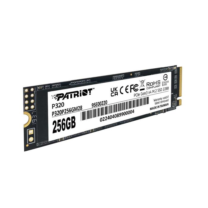 Новый SSD 256GB Patriot P320 M.2 2280 PCIe 3.0 x4 NVMe TLC