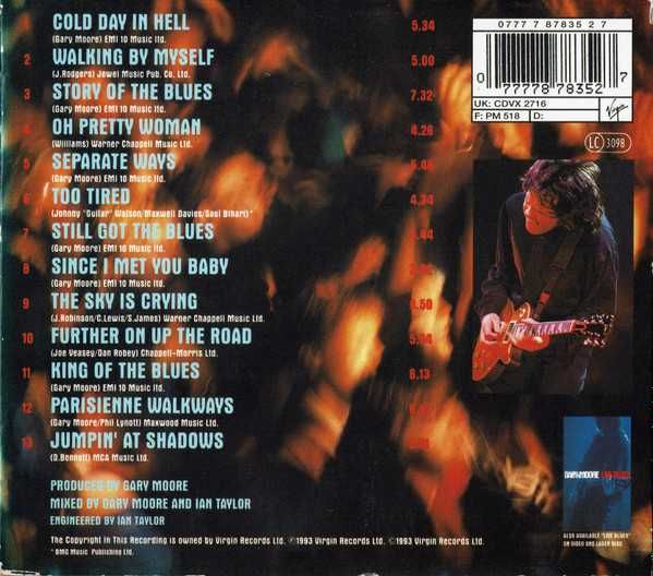 Gary Moore ‎– Blues Alive CD