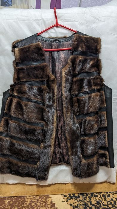 Міхова комбінована жилетка