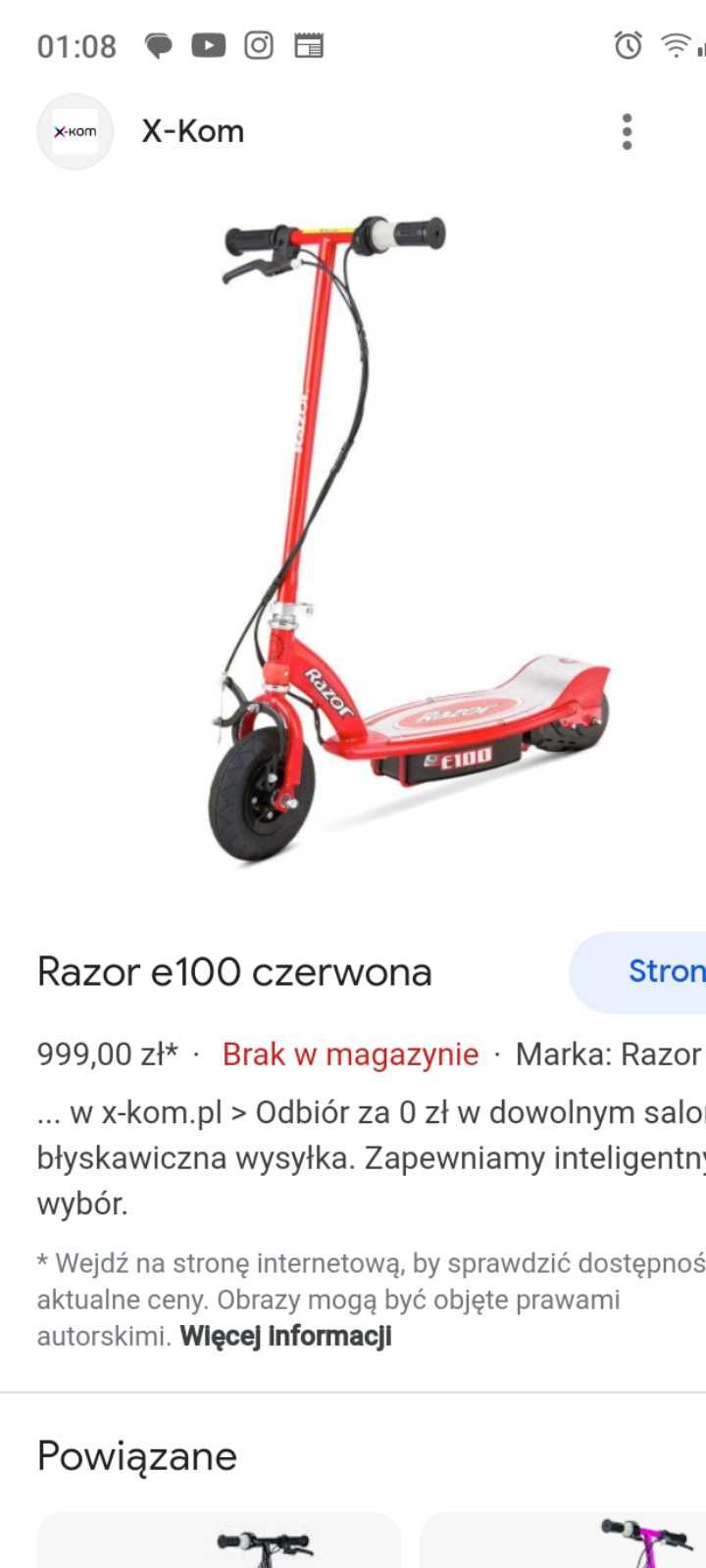 Hulajnoga elektryczna Razor