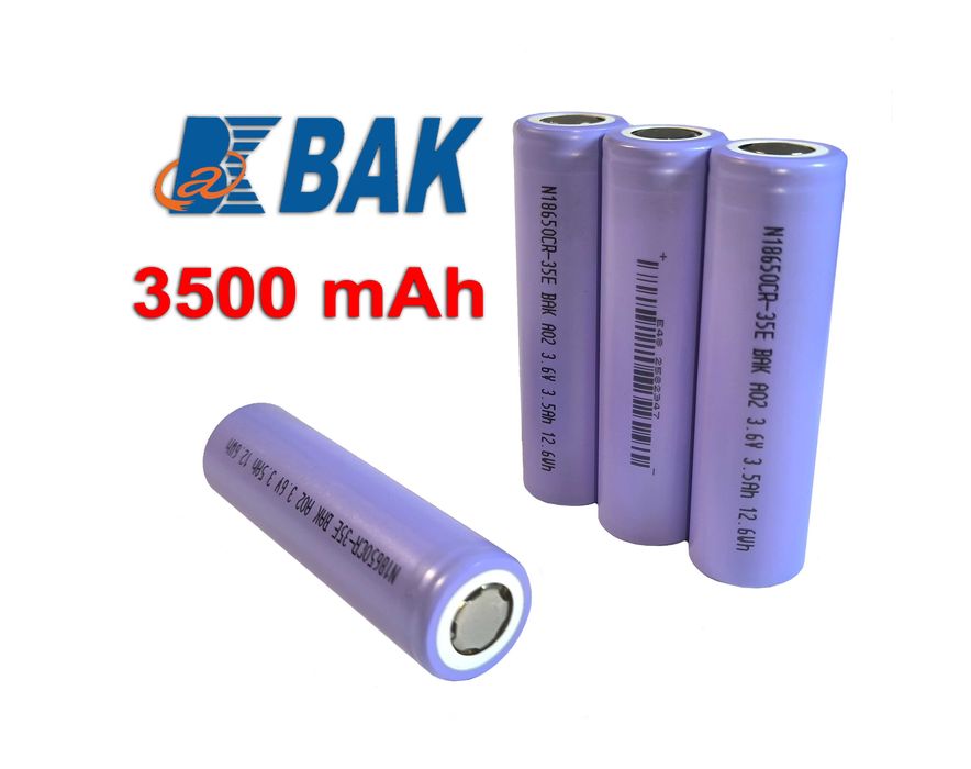 Акумулятори 18650 - BAK N18650CR-35E - 3500mAh - 10.5A