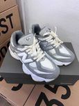New balance 9060 grey/white (37-45) бело-серые кросовки нью беланс