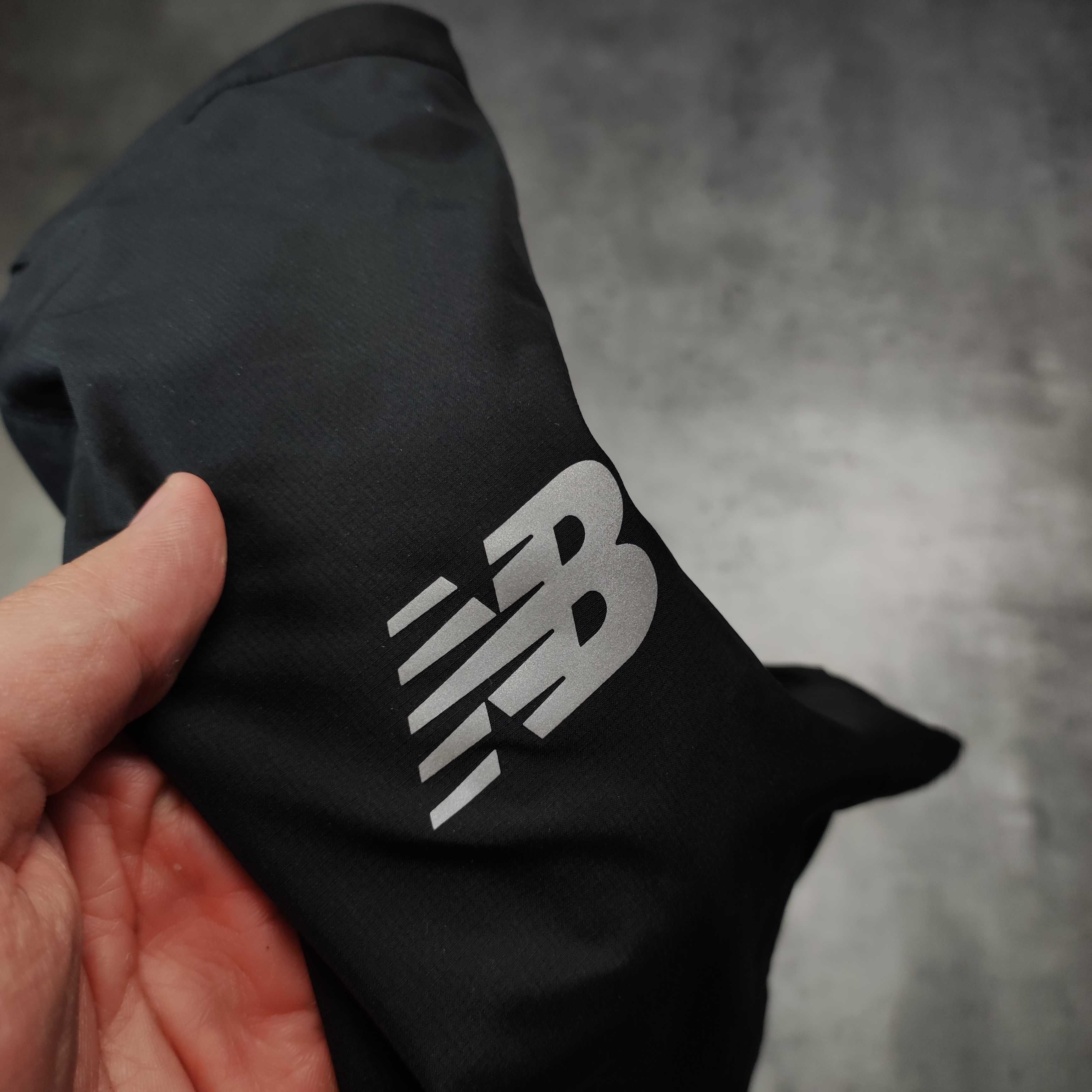 MĘSKA Kurtka Lekka Wiatrówka Bieganie Sportowa New Balance Małe Logo