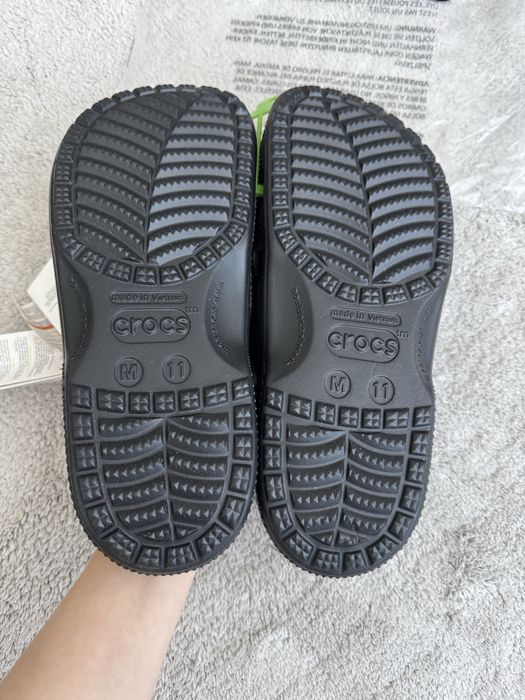 Сабо Crocs Baya Clog M11 чорні крокси 28,5 см 43 44
