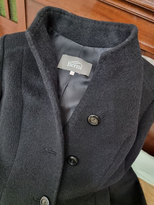 Sobretudo Casaco Preto - Pura Lã