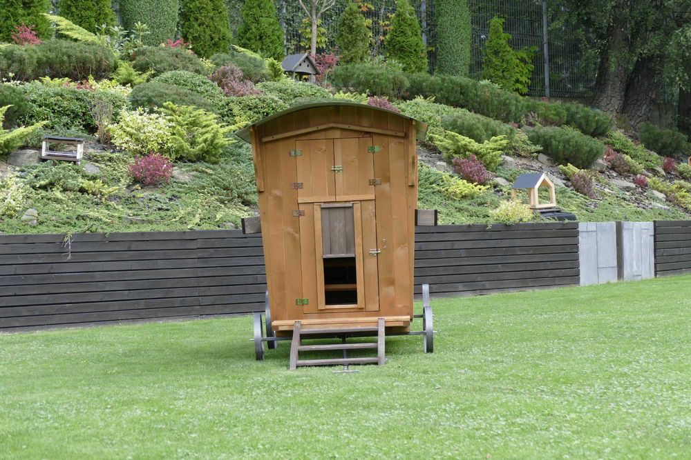 Kurnik WÓZ- brązowy dla 12  kur