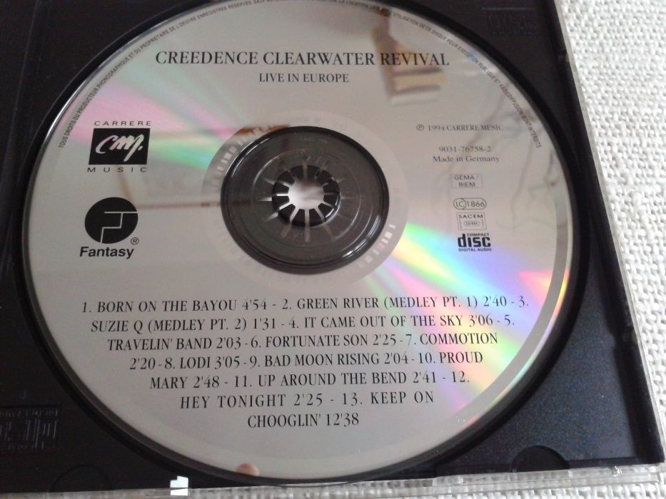 Creedence Clearwater Revival - Live In Europe CD