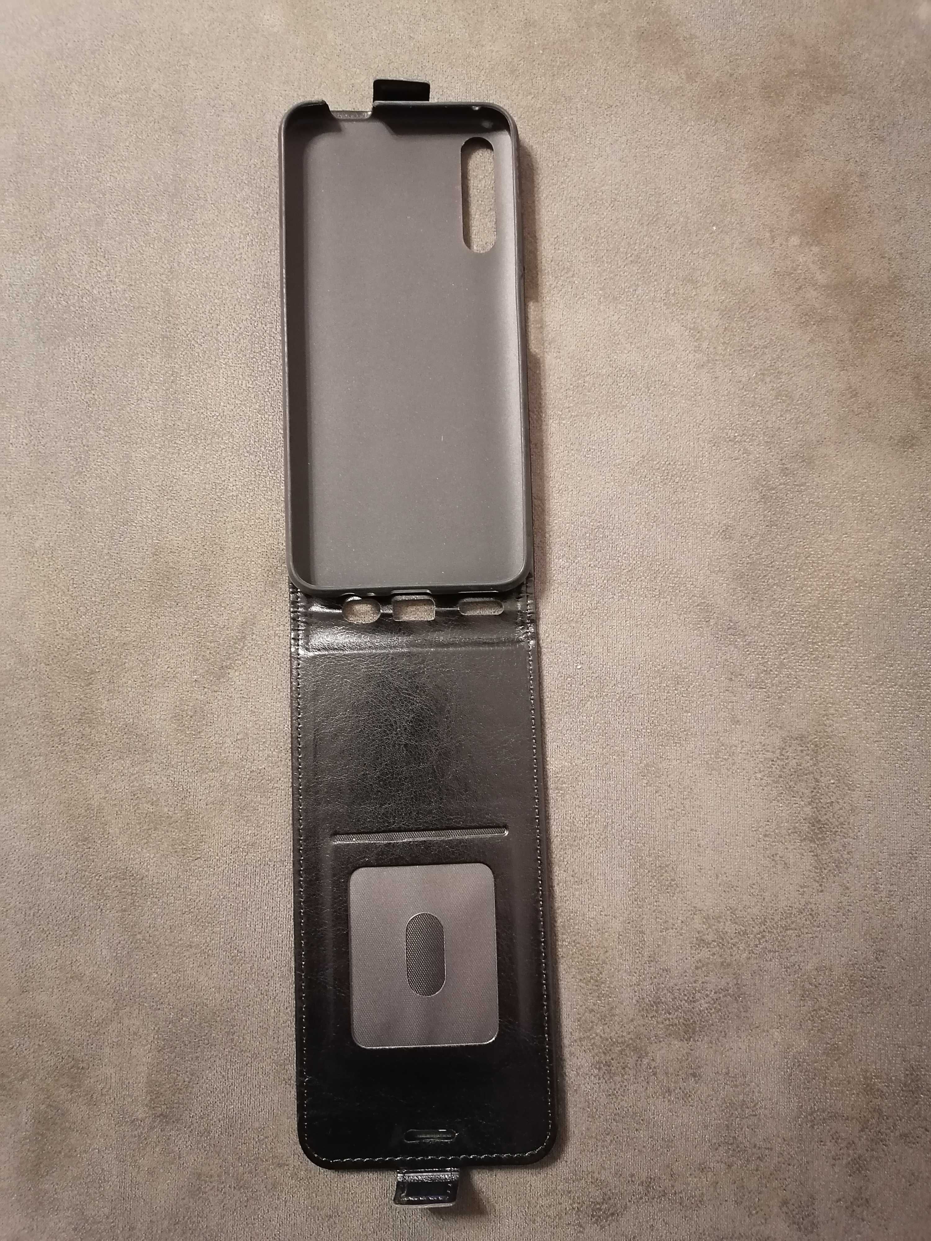 Nowe etui z klapką dół czarne Honor 9x China Version HLK-AL00 HLK-TL00