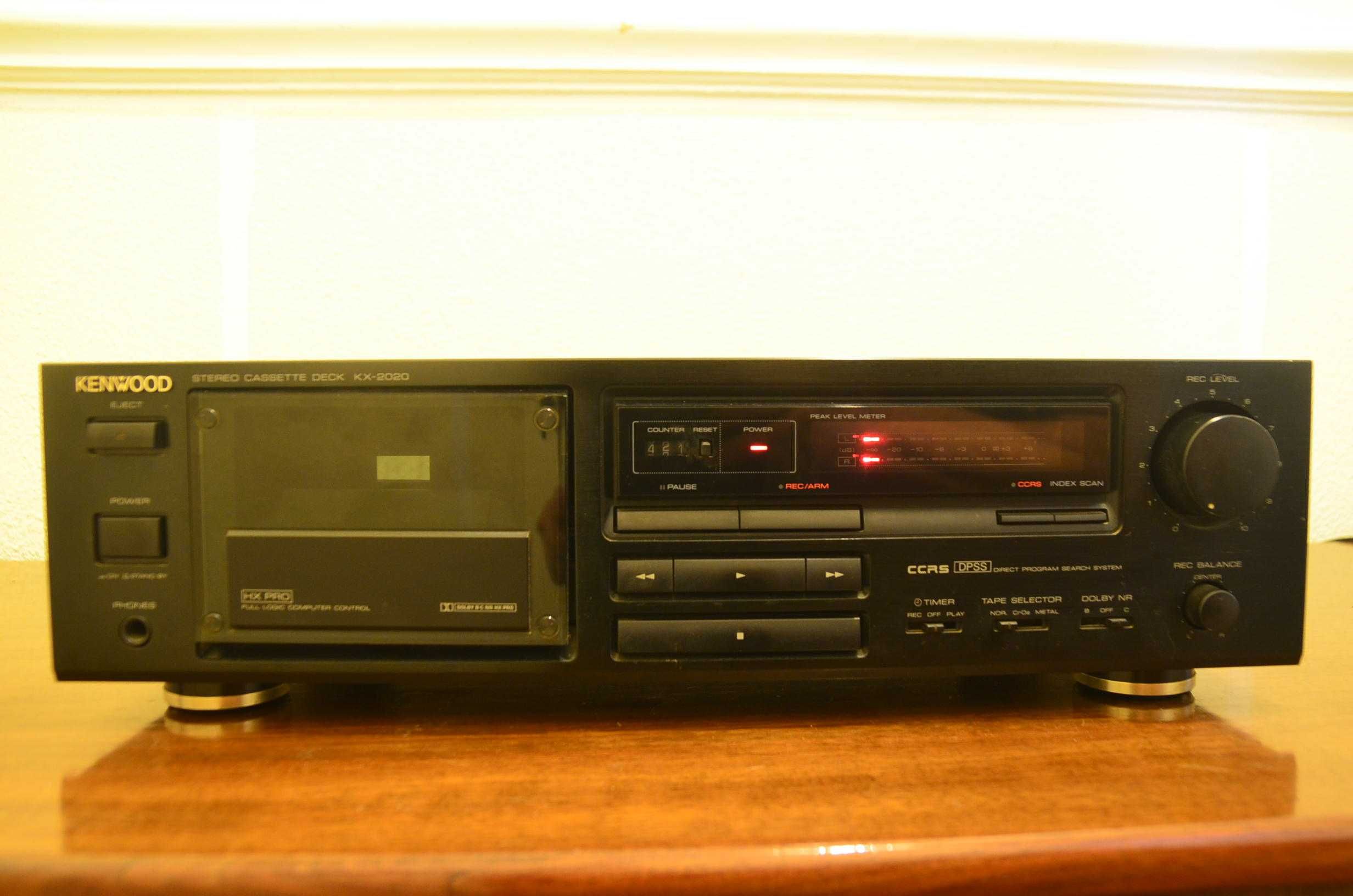 Leitor/ gravador de cassetes Kenwood KX 2020