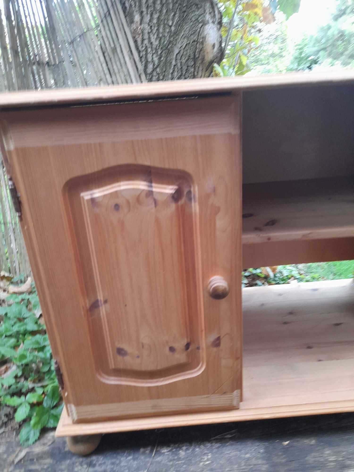Drewniana szafka - komoda, lite drewno nielakierowa ,używana